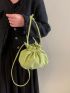 Mini Drawstring Design Bucket Bag