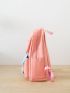 4pcs Colorblock Backpack Set