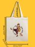 Cartoon Graphic Shopper Bag