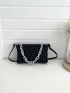 Quilted Chain Decor Square Bag