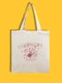 Bear & Japanese Letter Graphic Shopper Bag