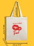 Lip Graphic Shopper Bag