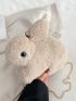 Rabbit Design Chain Fuzzy Novelty Bag