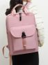 Release Buckle Decor Functional Backpack