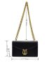 Metal Decor Flap Chain Square Bag