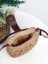 Hollow Out Design Straw Bag