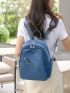 Zip Detail Pocket Front Backpack