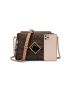 Letter Graphic Flap Square Bag