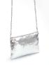 Sequin Decor Chain Square Bag