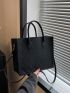 Minimalist Double Handle Square Bag