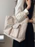 Flap Pocket Shopper Bag