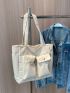 Flap Pocket Shopper Bag