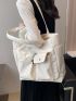 Flap Pocket Shopper Bag