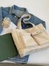 Flap Pocket Shopper Bag