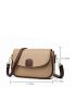 Two Tone Flap Crossbody Bag