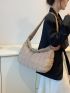 Quilted Design Hobo Bag