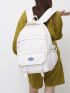 Letter Patch Classic Backpack