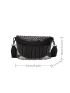 Studded & Fringe Decor Waist Bag