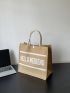 Letter Graphic Shopper Bag