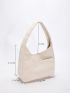 Geometric Textured Hobo Bag