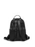 Studded Decor Quilted Functional Backpack