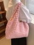 Minimalist Ruched Shopper Bag