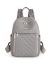 Quilted Studded Decor Functional Backpack