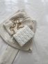 Mini Quilted Chain Flap Square Bag