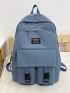 Release Buckle Decor Functional Backpack