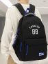 Men Letter Graphic Casual Daypack