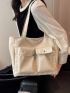 Pocket Front Shopper Bag