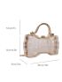 Mini Clear Bow Design Chain Novelty Bag