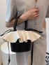 Mini Ruffle Decor Bucket Bag