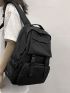 Release Buckle Decor Functional Backpack