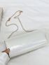 Glitter Metal Decor Flap Envelope Bag