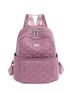 Quilted Design Functional Backpack