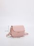 Mini Geometric Embossed Flap Square Bag