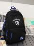 Men Letter Graphic Casual Daypack