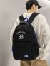 Men Letter Graphic Casual Daypack