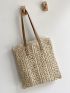 Hollow Out Straw Bag