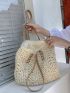 Hollow Out Straw Bag