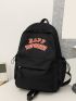 Men Letter Graphic Backpack