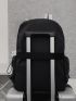 Men Letter Graphic Backpack