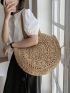 Hollow Out Straw Bag