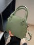 Crocodile Embossed Dome Bag Mini Green For Daily Working