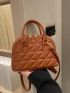 Quilted Double Handle Dome Bag