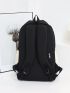 Men Letter Graphic Functional Backpack