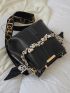 Chain & Twilly Scarf Decor Bucket Bag