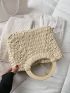 Double Handle Straw Bag