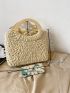 Double Handle Straw Bag